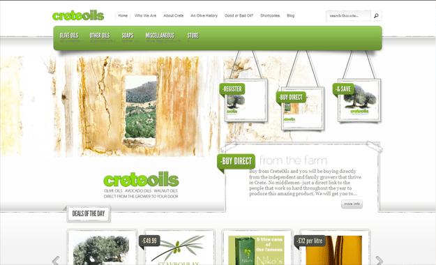 crete oils website image